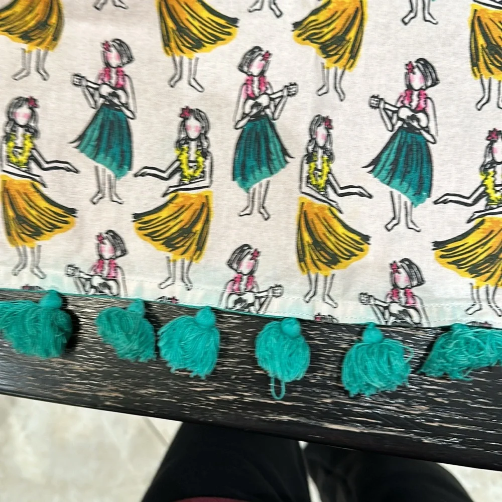 Hawaiian print kitchen towel